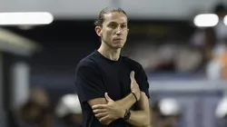 Filipe Luís, técnico do Flamengo em partida pelo campeonato brasileiro (Foto: Miguel Schincariol/Getty Images)