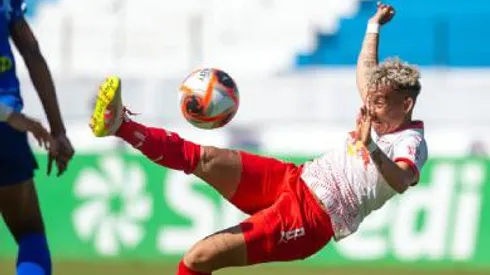 Jane marcou duas vezes para o Bragantino. Foto: Anderson Romão/Ag. Paulistão