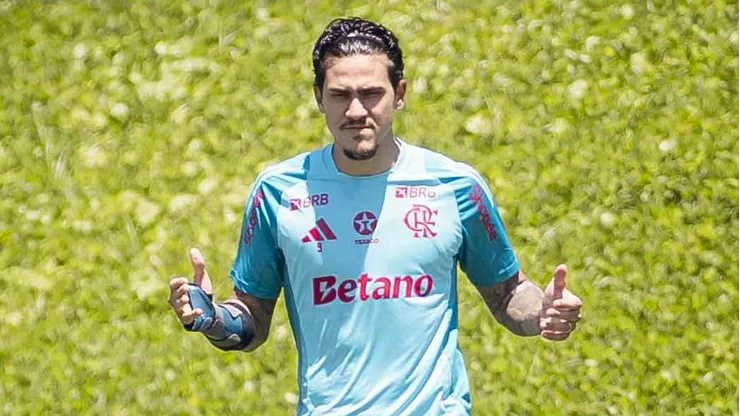 Pedro retornou aos treinamentos após sofrer fratura