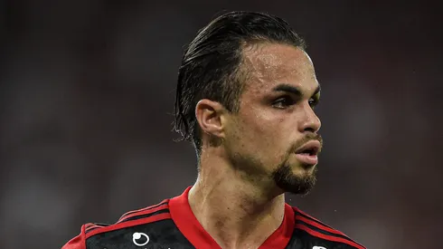 Michael durante partida pelo Flamengo.