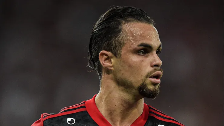 Michael durante partida pelo Flamengo.