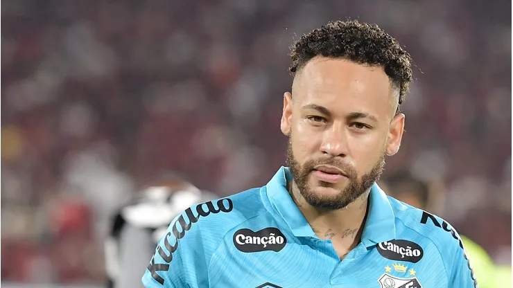 Neymar durante partida no Maracanã.