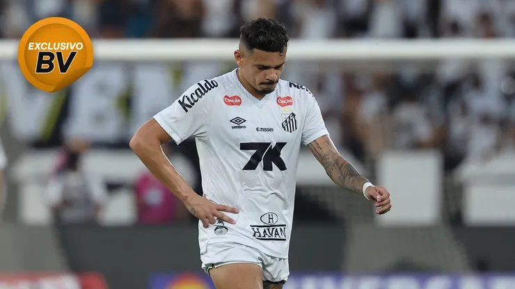 Tiquinho Soares jogador do Santos em campo - (Photo by Wagner Meier/Getty Images)