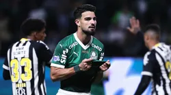 SP - SAO PAULO - 06/11/2025 - BRASILEIRO A 2025, PALMEIRAS X SANTOS - Flaco Lopez jogador do Palmeiras durante partida contra o Santos no estadio Arena Allianz Parque pelo campeonato Brasileiro A 2025. Foto: Ettore Chiereguini/AGIF