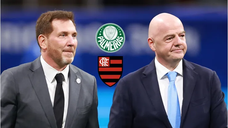 Alejandro Dominguez ao lado de Gianni Infantino - Foto: Hector Vivas/Getty Images