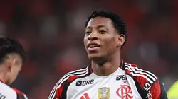 Plata durante partida pelo Fla.