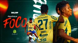 Gabriel vive um momento mágico em carreira no Mirassol. Foto: Joisel Amaral/AGIF - Buda Mendes / Equipe Getty - Pedro Zacchi/AGIF