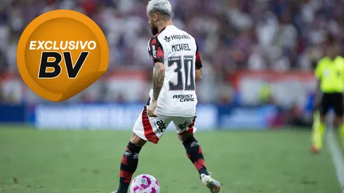Michael jogador do Flamengo durante partida contra o Fortaleza no estádio Arena Castelão pelo campeonato Brasileiro A 2025. Foto: Baggio Rodrigues/AGIF