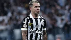 SP - SAO PAULO - 29/10/2023 - BRASILEIRO A 2023, CORINTHIANS X SANTOS - Soteldo jogador do Santos durante partida contra o Corinthians no estadio Arena Corinthians pelo campeonato Brasileiro A 2023. Foto: Fabio Giannelli/AGIF