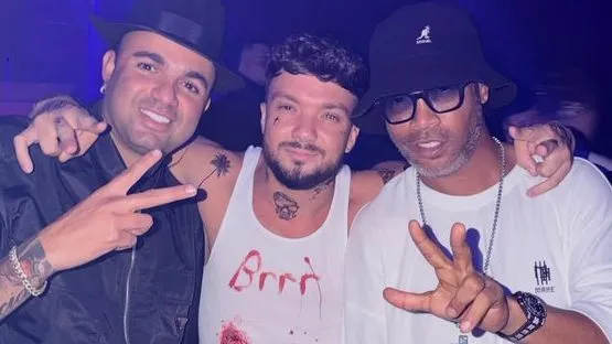 Luan e Ronaldinho. Foto: Reprodução/Instagram