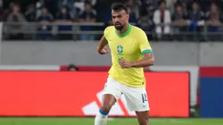 CHOFU, JAPAN - OCTOBER 14: Fabricio Bruno of Brazil in action during the international friendly match between Japan and Brazil at Tokyo Stadium on October 14, 2025 in Chofu, Tokyo, Japan. (Photo by Koji Watanabe/Getty Images)