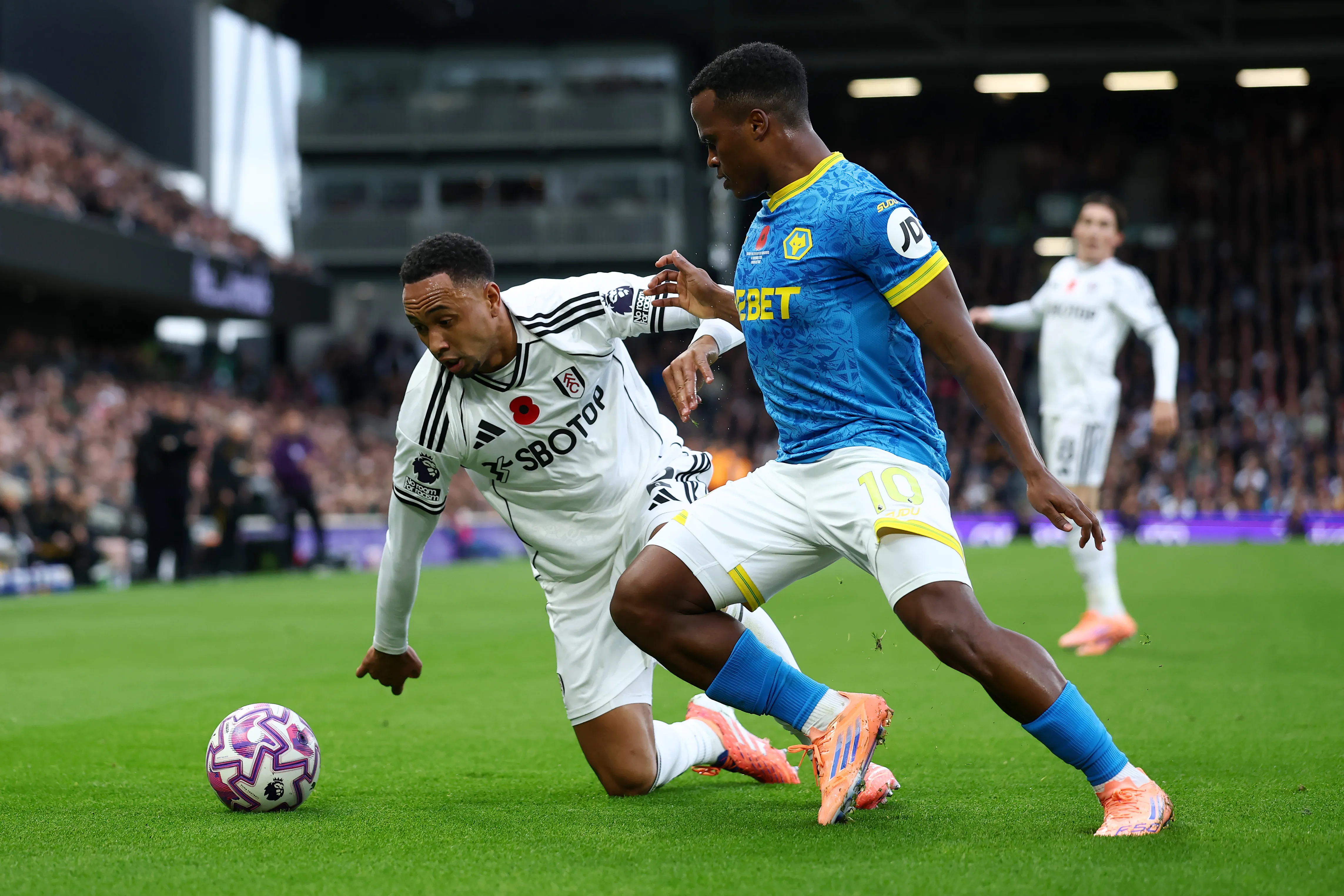 Arias em partida pelo Campeonato Inglês. Photo by Dan Istitene/Getty Images