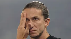Filipe Luís, técnico do Flamengo em partida pelo campeonato brasileiro (Foto: Wagner Meier/Getty Images)