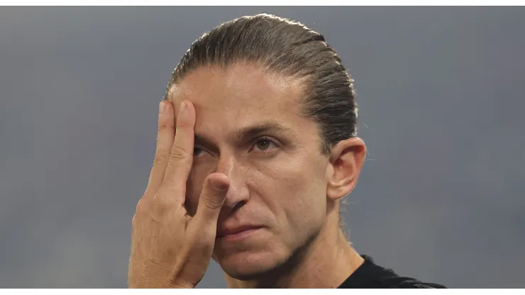 Filipe Luís, técnico do Flamengo em partida pelo campeonato brasileiro (Foto: Wagner Meier/Getty Images)