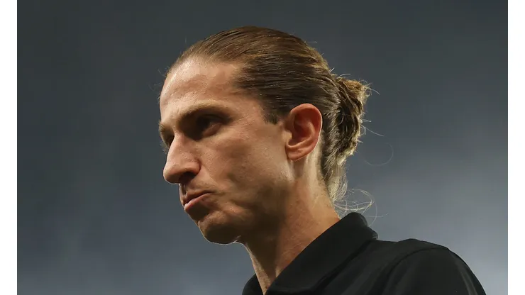 Filipe Luís, técnico do Flamengo em partida pelo campeonato brasileiro (Foto: Wagner Meier/Getty Images)