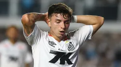 Barreal perde grande chance na frente de Carlos Miguel em Santos x Palmeiras.