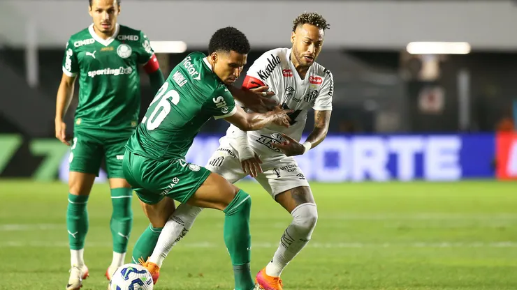 Neymar Jr jogador do Santos durante partida contra o Palmeiras - Foto: Mauricio De Souza/AGIF
