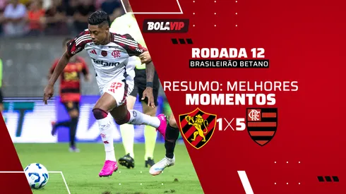 Flamengo goleia Sport e é líder do Brasileirão