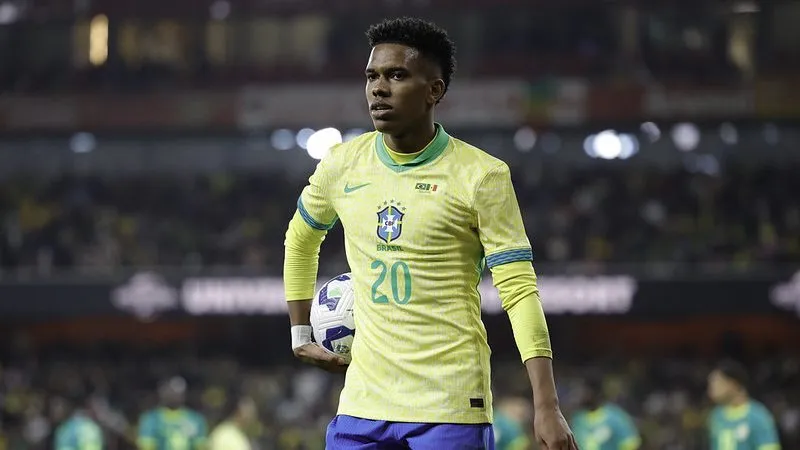Estêvão marcou um dos gols da vitória do Brasil sobre Senegal. Foto: Rafael Ribeiro/CBF