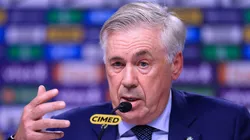 Ancelotti durante coletiva. Photo by Buda Mendes/Getty Images