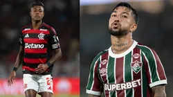 Bruno Henrique e Lucho Acosta vão se enfrentar no Fla-Flu decisivo - Fotos: Jorge Rodrigues/AGIF