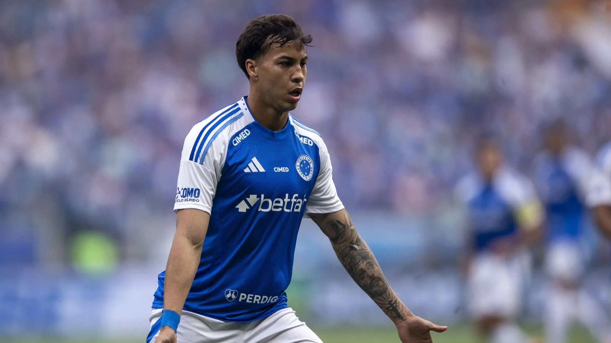 Kaio Jorge no Cruzeiro. Foto: Fernando Moreno/AGIF