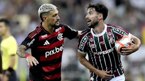 Arrascaeta e Martinelli durante Fla-Flu no Campeonato Carioca - Foto: Alexandre Loureiro/AGIF