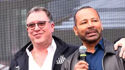 Neymar Pai em coletiva de imprensa na inauguração da reforma do CT Rei Pelé.