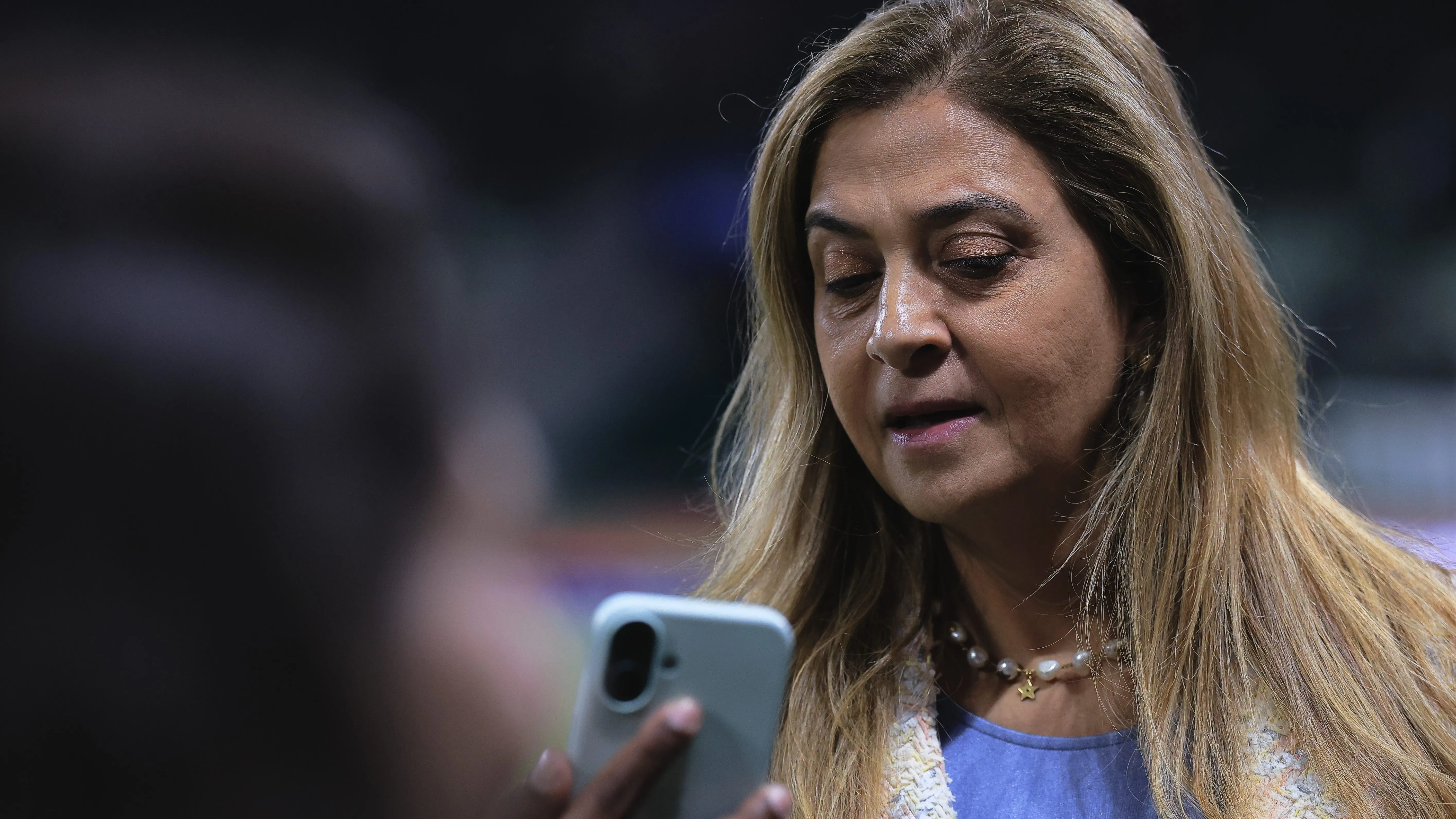 SP – SAO PAULO – 16/07/2025 – BRASILEIRO A 2025, PALMEIRAS X MIRASSOL – leila pereira presidente do Palmeiras durante partida contra o Mirassol no estadio Arena Allianz Parque pelo campeonato Brasileiro A 2025. Foto: Ettore Chiereguini/AGIF