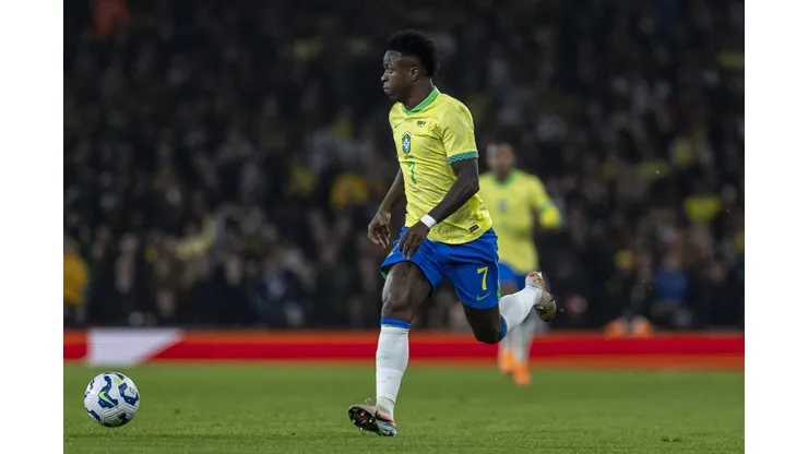 Vini ?Jr. está cotado para balançar as redes com gol em Brasil x Tunísia | Crédito: Alamy Live News