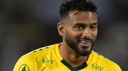 RJ - RIO DE JANEIRO - 06/11/2025 - BRASILEIRO A 2025, FLUMINENSE X MIRASSOL - Reinaldo jogador do Mirassol durante partida contra o Fluminense no estadio Maracana pelo campeonato Brasileiro A 2025. Foto: Jorge Rodrigues/AGIF