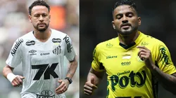Neymar e Reinaldo vão se enfrenar em Santos x Mirassol - Fotos: Gilson Lobo/AGIF