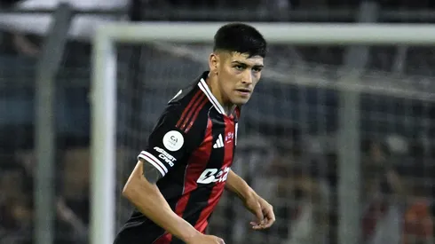 Lautaro Rivero durante jogo pelo River Plate.