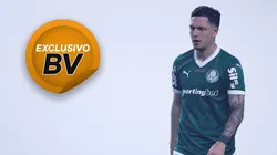 Aníbal Moreno jogador do Palmeiras durante partida contra o Corinthians no estádio Arena Allianz Parque pelo campeonato Copa Do Brasil 2025. Foto: Ettore Chiereguini/AGIF