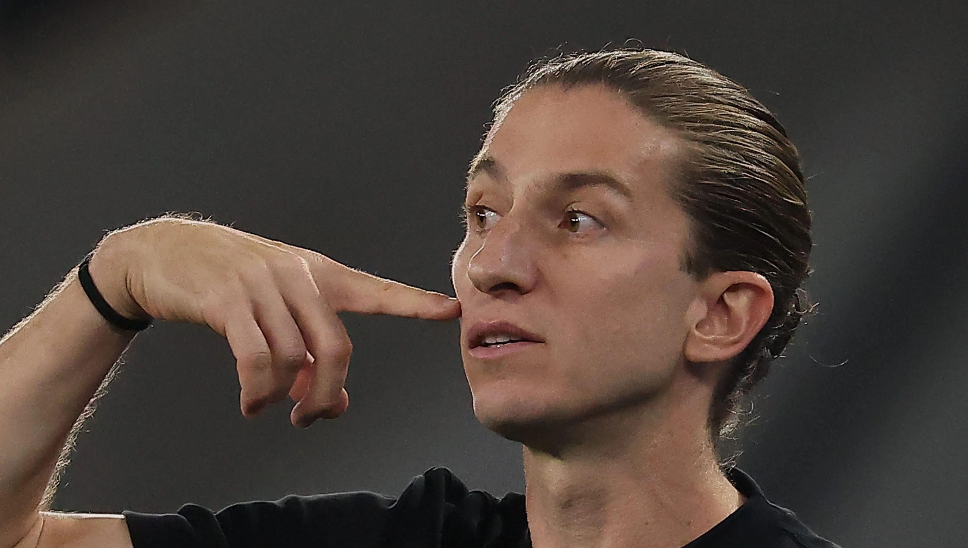 Filipe Luís, técnico do Flamengo em partida pelo campeonato brasileiro (Foto: Wagner Meier/Getty Images)