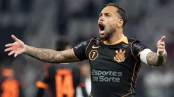 Maycon jogador do Corinthians comemora seu gol - Foto: Joisel Amaral/AGIF