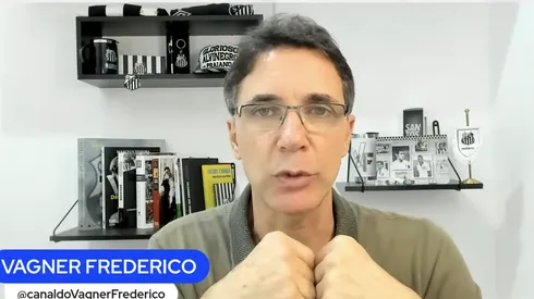 Vagner Frederico, setorista do Santos. Imagem: Reprodução/Canal do Vagner Frederico