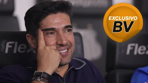 Abel Ferreira técnico do Palmeiras durante partida contra o Santos no estádio Vila Belmiro pelo campeonato Brasileiro A 2025. Foto: Ettore Chiereguini/AGIF