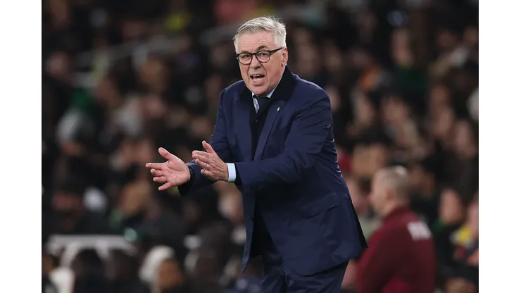 Ancelotti, técnico da Seleção Brasileira em amistoso (Foto: Ryan Pierse/Getty Images)