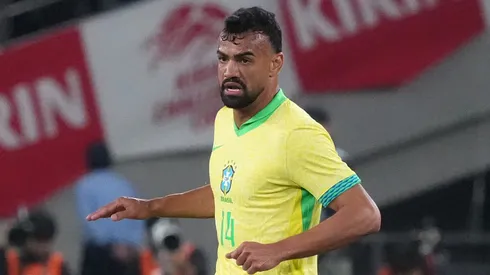 Fabrício Bruno em ação em amistoso da Seleção Brasileira contra a Tunísia nesta 3ª
