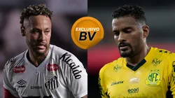 Neymar Jr do Santos e Reinaldo do Mirassol - Foto: Ettore Chiereguini/AGIF e Jorge Rodrigues/AGIF
