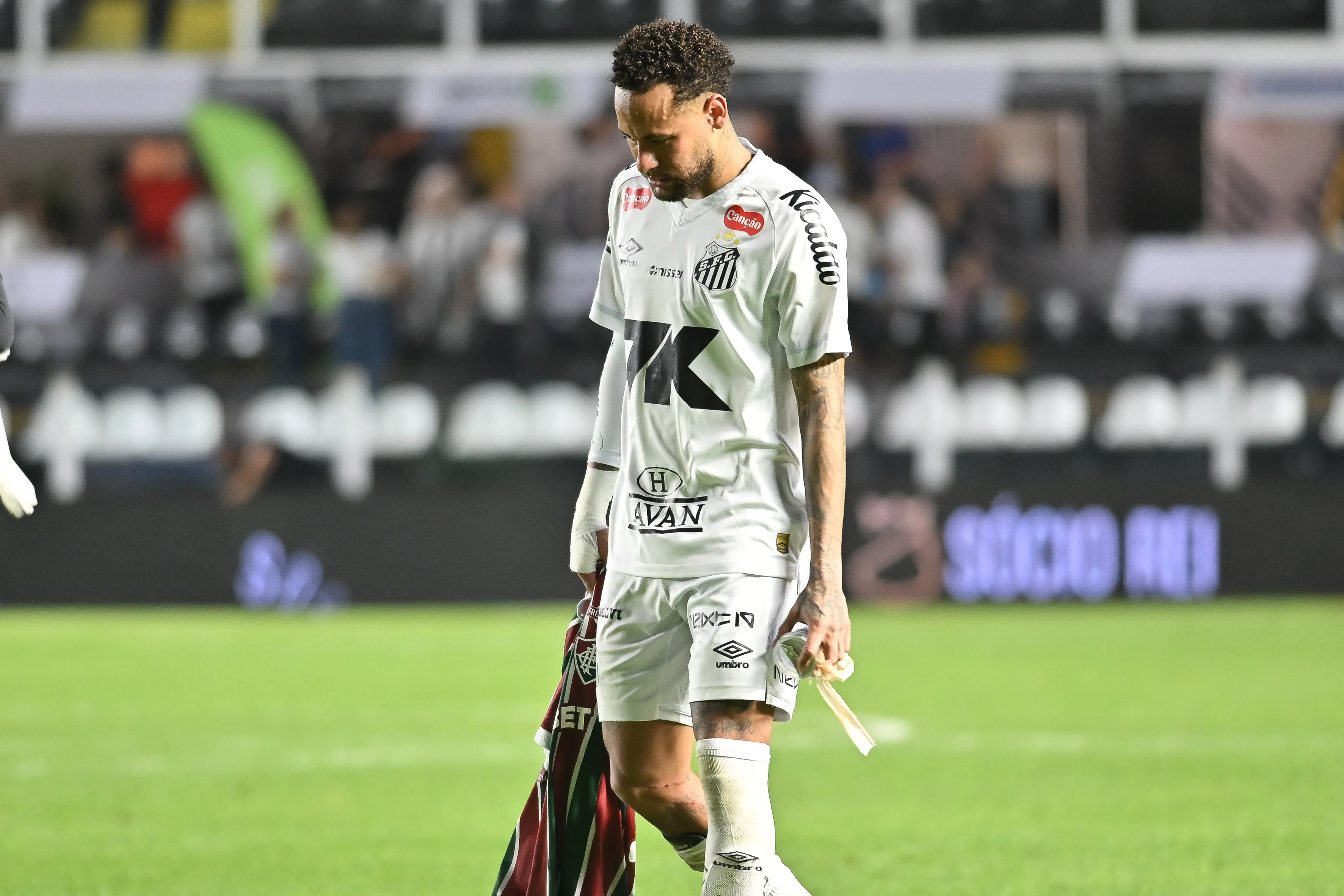 Neymar está garantido novamente entre os titulares do Santos contra o Mirassol – Foto: Jota Erre/AGIF