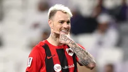 Róger Guedes, alvo do Flamengo, em ação pelo Al Rayyan, do Catar - Foto: Francois Nel/Getty Images