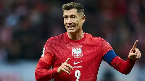 Lewandowski jogará com a Polônia a repescagem. Foto: Rafal Oleksiewicz/Getty Images