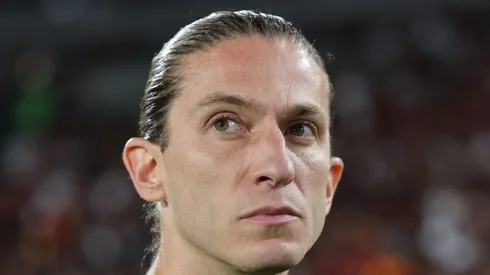 Filipe Luís, técnico do Flamengo em partida pelo campeonato brasileiro (Foto: Wagner Meier/Getty Images)