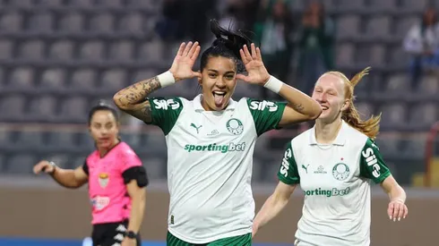 Brena comemora gol pelo Palmeiras. Foto: Fabio Mentotti/Palmeiras