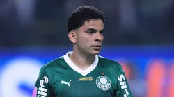 SP - SAO PAULO - 11/10/2025 - BRASILEIRO A 2025, PALMEIRAS X JUVENTUDE - Bruno Rodrigues jogador do Palmeiras durante partida contra o Juventude no estadio Arena Allianz Parque pelo campeonato Brasileiro A 2025. Foto: Ettore Chiereguini/AGIF