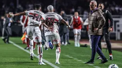Luciano, jogador do São Paulo comemora seu gol durante partida contra o Corinthians no estadio Morumbi pelo campeonato Brasileiro A 2025. Foto: Marcello Zambrana/AGIF