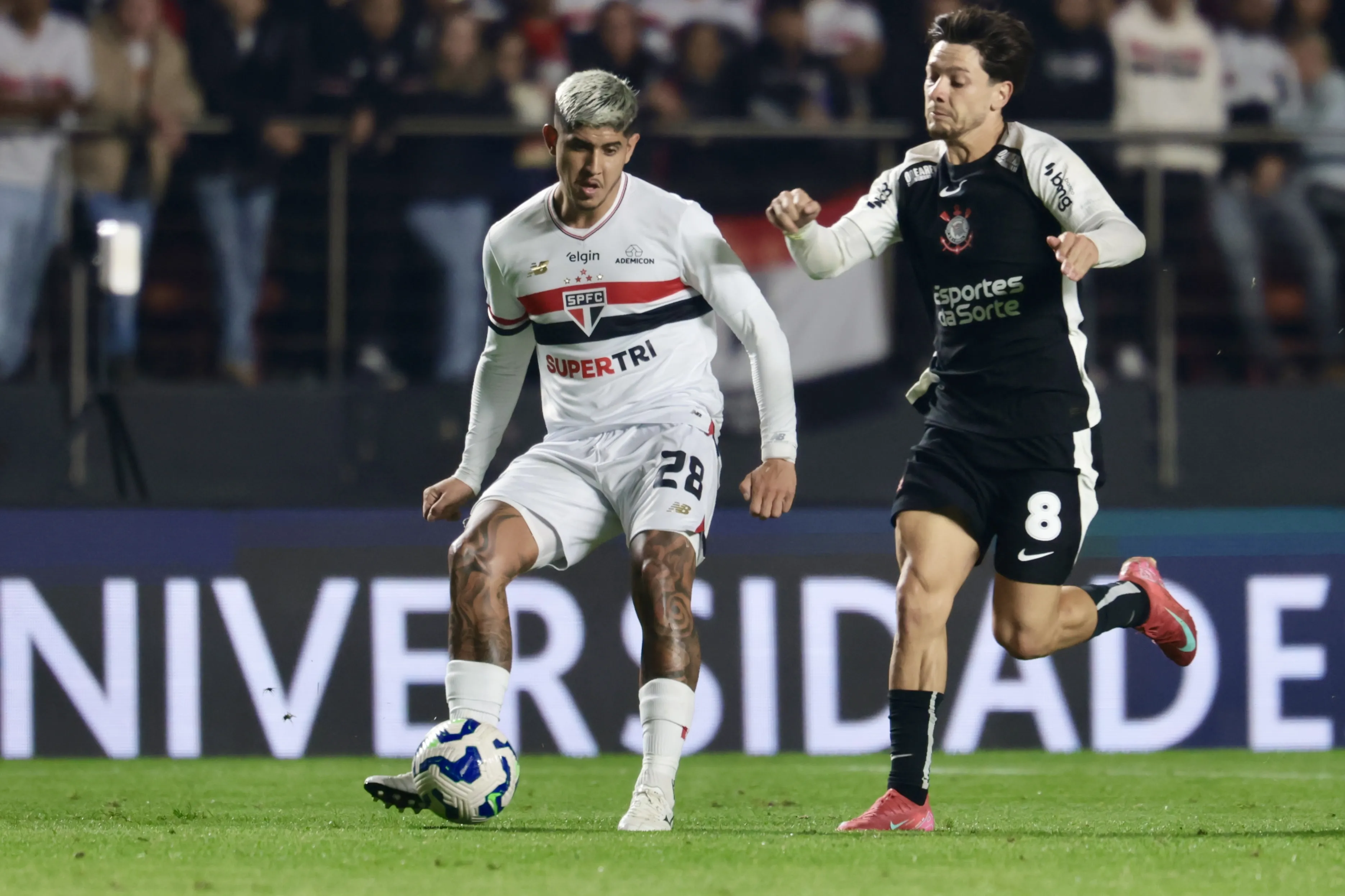 No 1º turno, o São Paulo venceu por 2 a 0, no Morumbis. Foto: Marcello Zambrana/AGIF