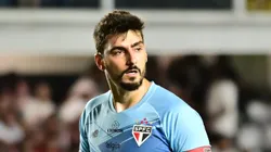 Rafael durante partida na Vila Belmiro